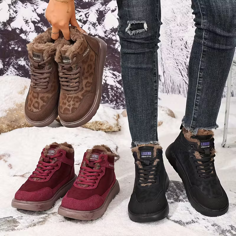 Elizia - Lace-Up Ankle Shoes with Thick Sole