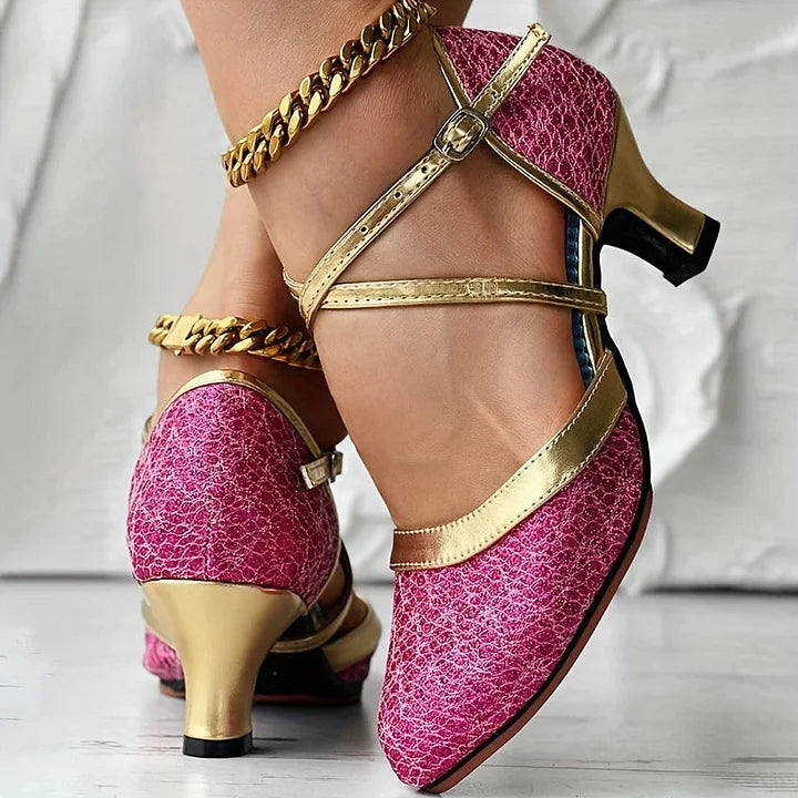 Taleia - Elegant Chunky Heel Sandal