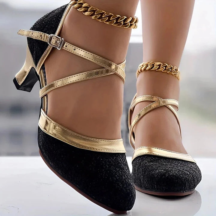 Taleia - Elegant Chunky Heel Sandal