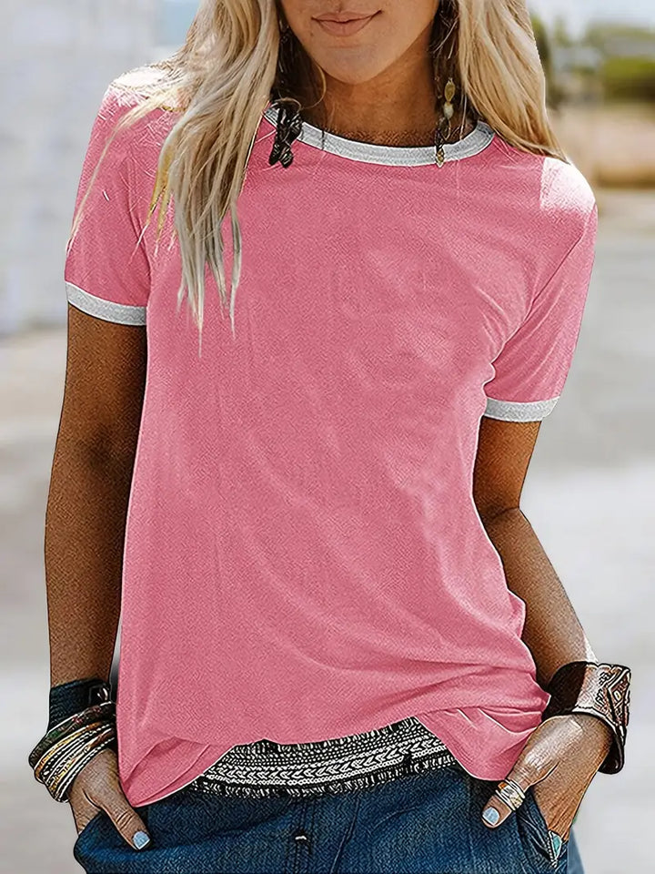 Kisara - Casual Short Sleeve T-Shirt