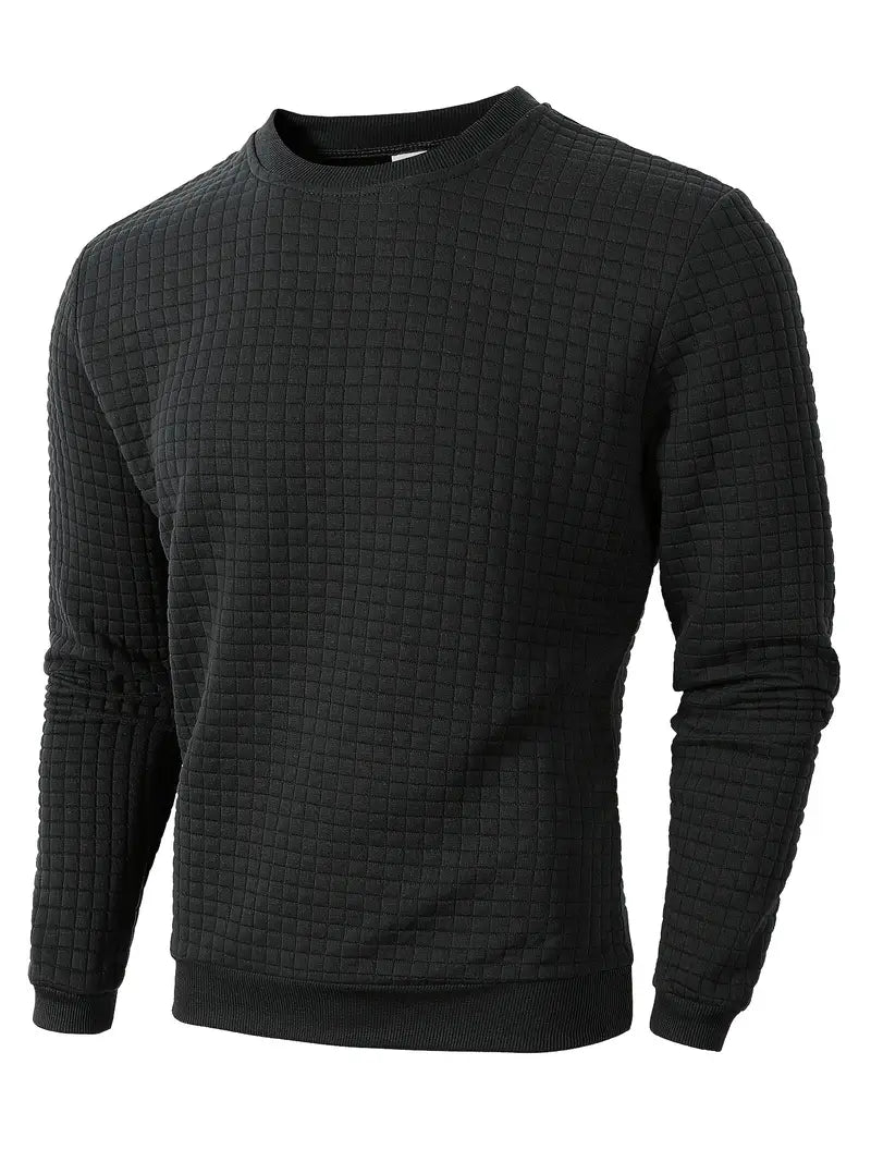 Andreas - Bohemian Plaid Long Sleeve Sweater