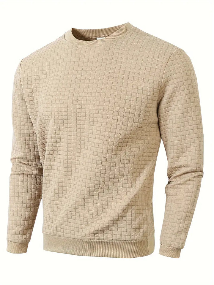 Andreas - Bohemian Plaid Long Sleeve Sweater