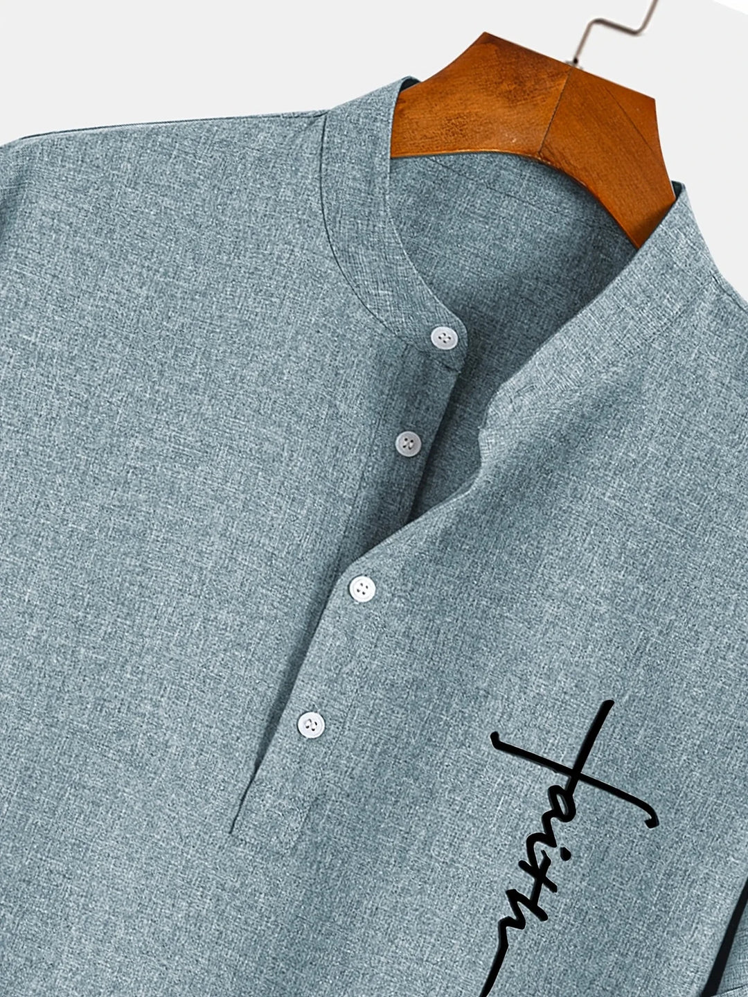 Elliott - Elegant Short Sleeve Shirt With Stand Collar