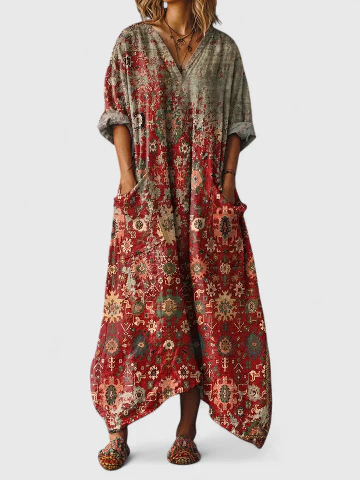 Ketzia - Elegant Long Dress with Pockets
