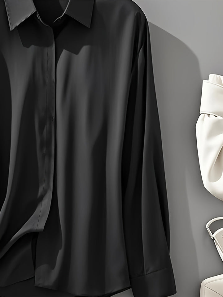 Elenochka - Stylish Long Sleeve Button Up Shirt