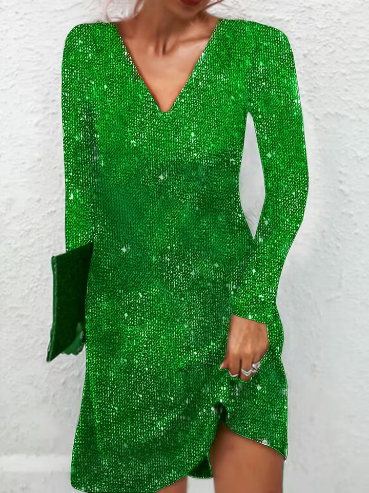 Eglantina - Midi Dress With Heavy Embroidery Beads