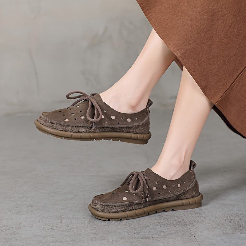 Tamsin - Casual Leather Non Slip Loafers