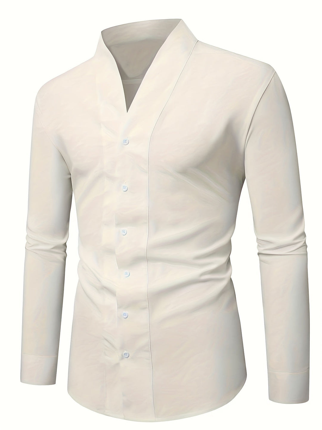 Osronas - Slim Fit Long Sleeved V-Neck Shirt