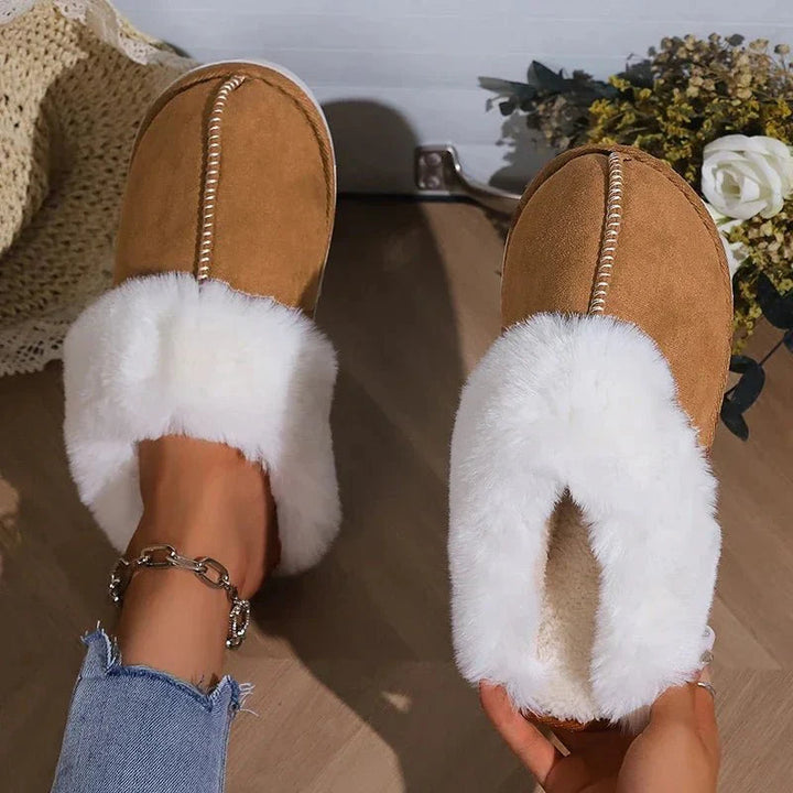 Chioma - Non Slip Fur Slippers For Winter