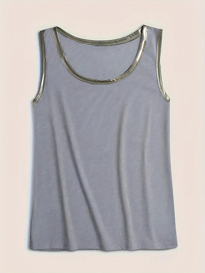 Ayuso - Sleeveless Tank Top With Round Neck
