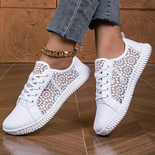 Orly - Breathable Mesh Lace-Up Loafer