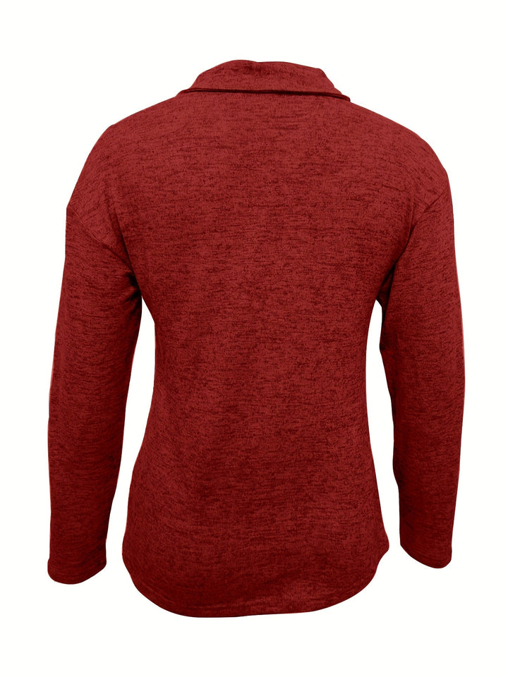 Nyla - Long Sleeve Top With Zipper