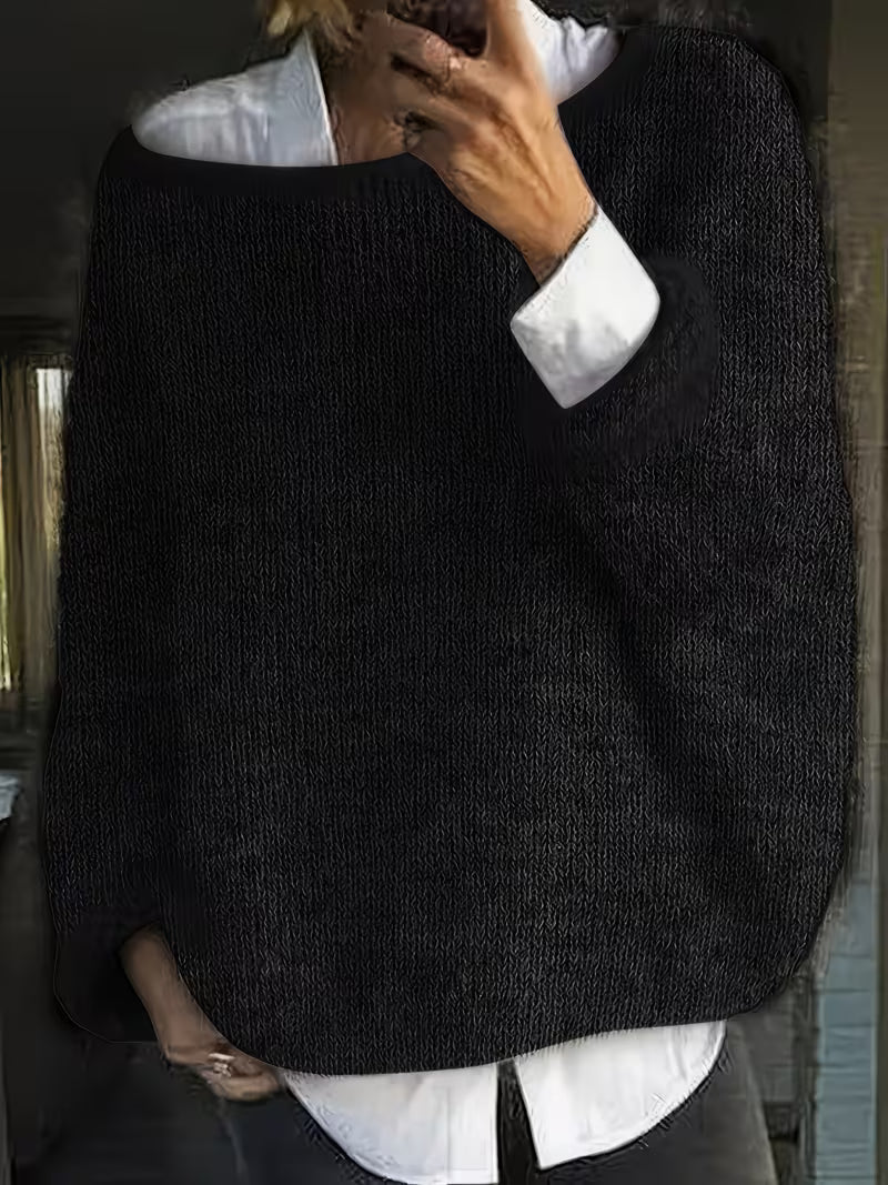 Maristela - Casual Loose Long Sleeve Sweater
