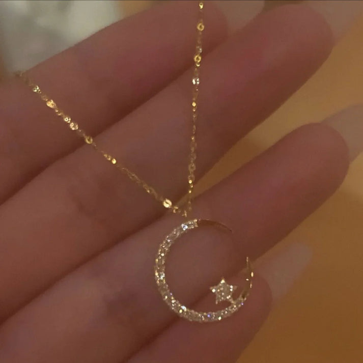 Mayana - Moon and Star Necklace