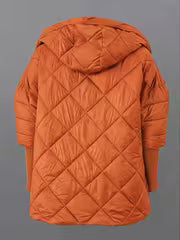 Solargrid - Jacket With Hood and Diamond Quilted Pattern