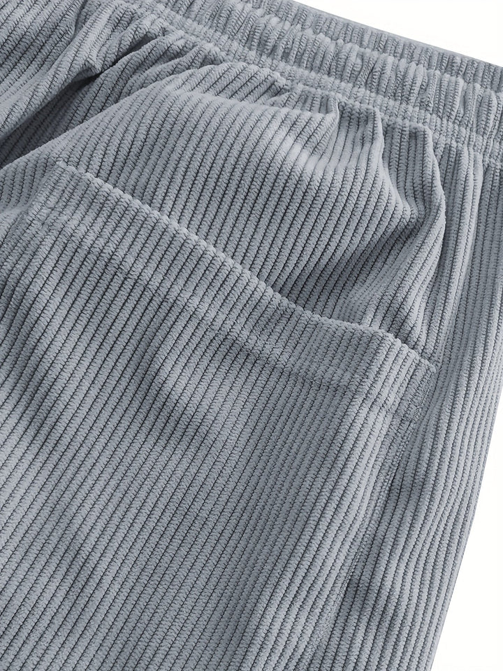 Asher - Straight Leg Pants With Drawstring Waist