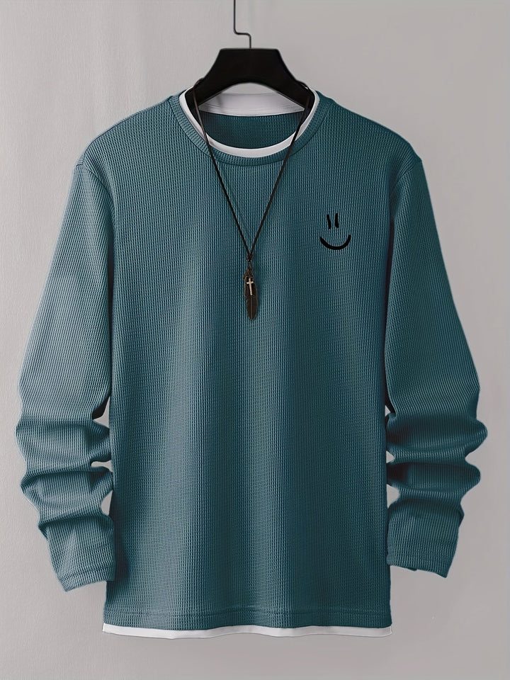 Desmond - Long Sleeve Shirt With Face Print