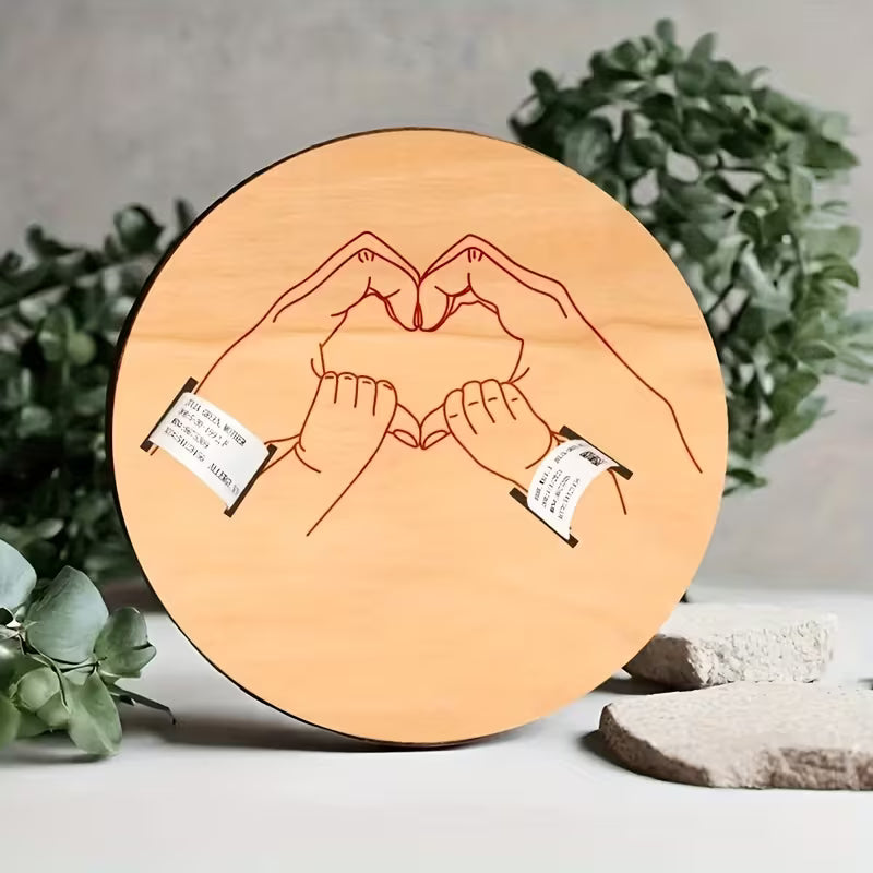 BirthMark - Wooden Birth Bracelet Plaque