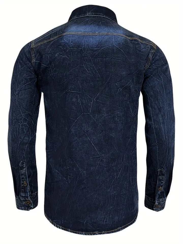 Angelo - Denim Shirt with Front Button Pockets