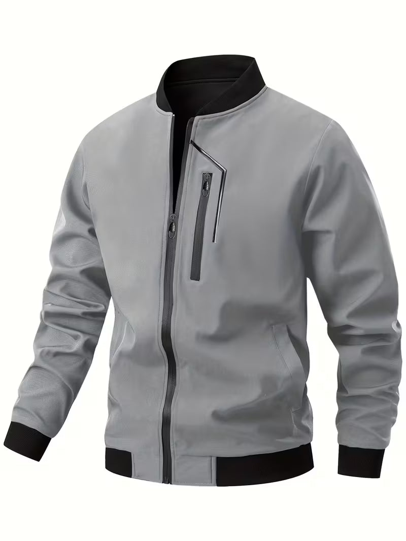 Baldis - Casual Bomber Jacket With Zipper