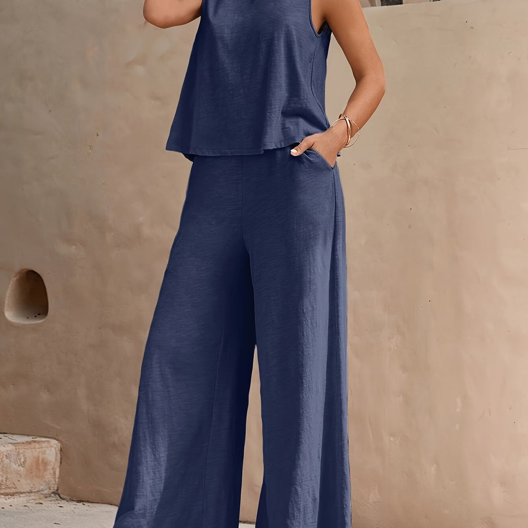 Marcelina - Sleeveless Two Piece Set