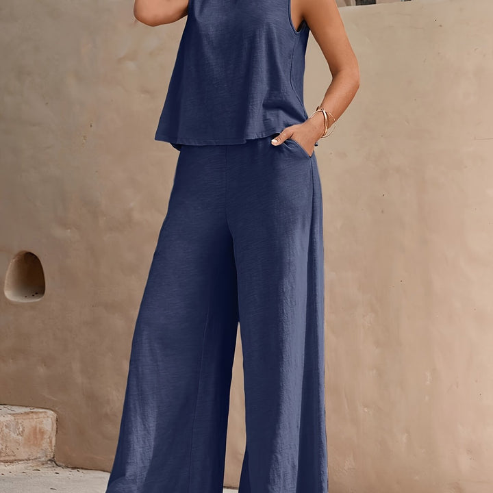 Marcelina - Sleeveless Two Piece Set