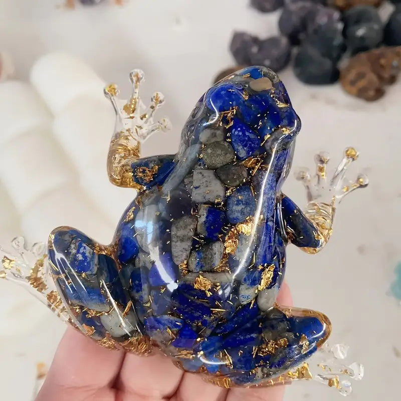 Frostone - Crystal Frog Sculpture For Home Decoration