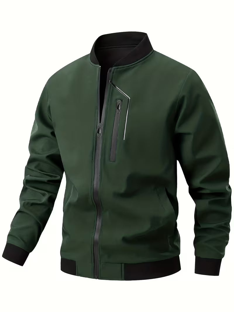 Baldis - Casual Bomber Jacket With Zipper