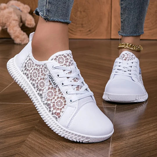 Orly - Breathable Mesh Lace-Up Loafer