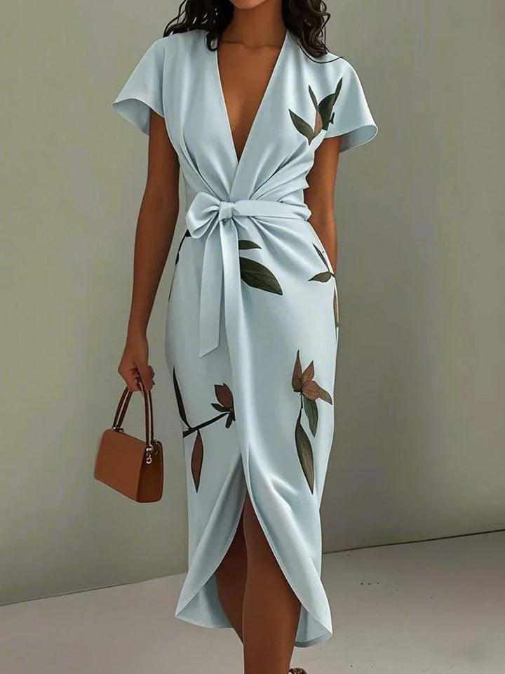 Beverly - Elegant White Satin Dress