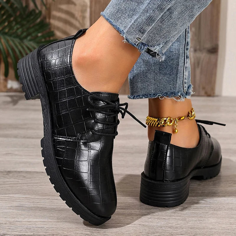 Niyra – Chunky Sole Lace-Up Derby Shoes