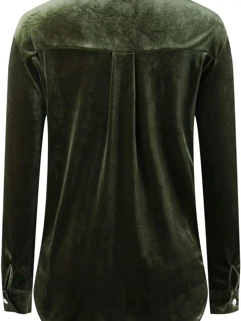 Geanie - Long Sleeve Shirt With Front Pockets