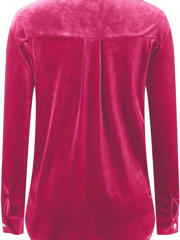 Geanie - Long Sleeve Shirt With Front Pockets