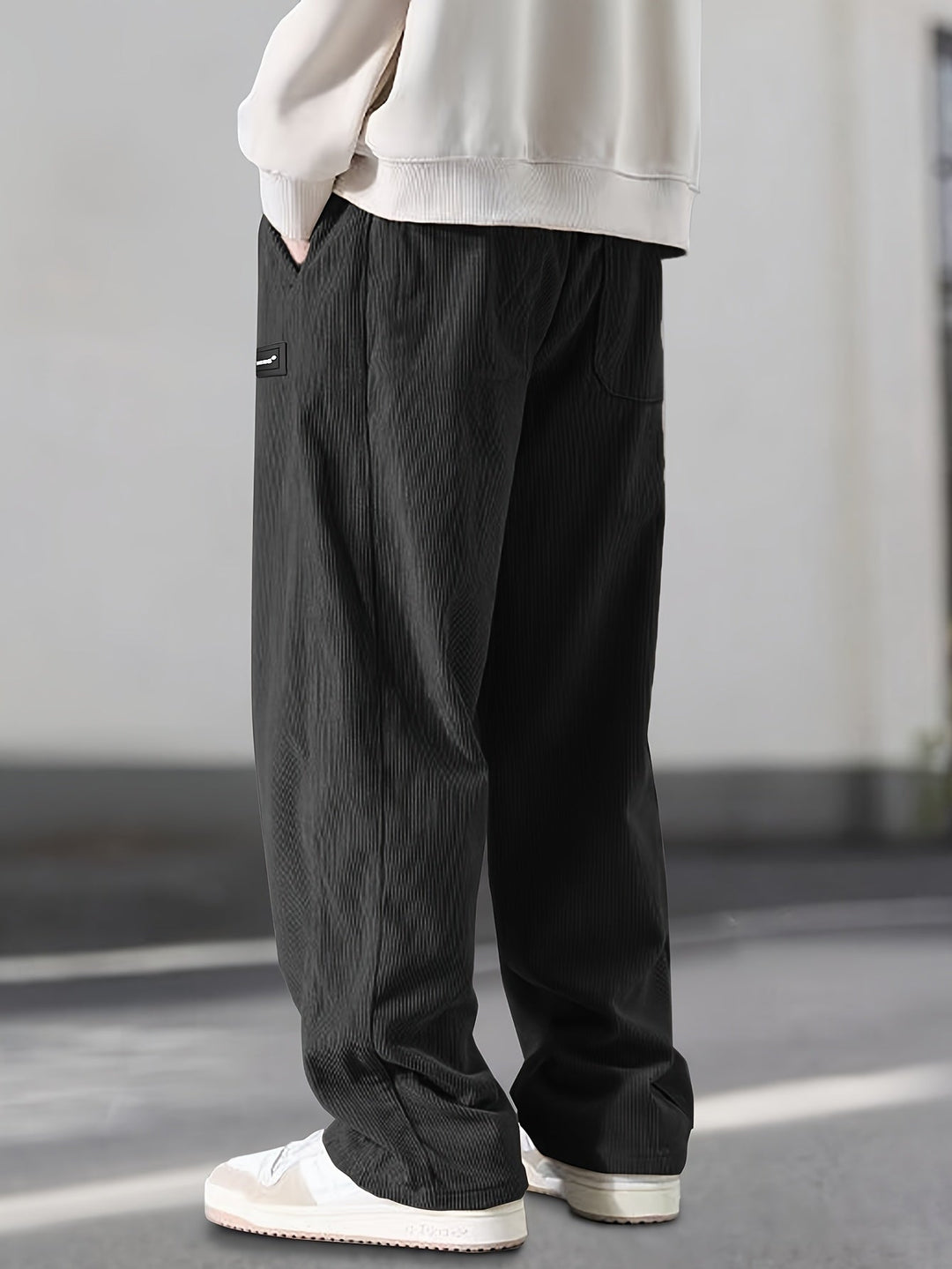Asher - Straight Leg Pants With Drawstring Waist