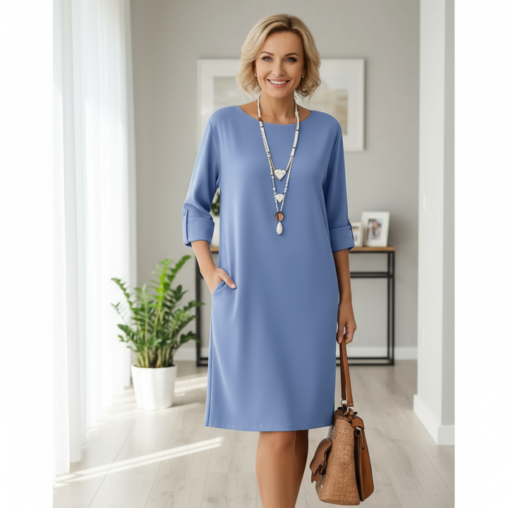 Kayana - Comfortable Round Nek Dress
