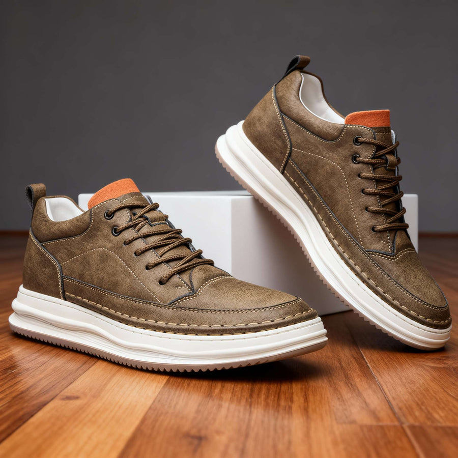 Harold - Leather Lace-Up Sneaker