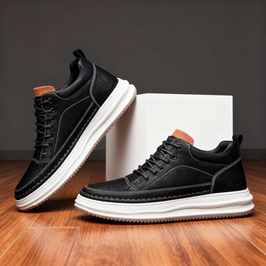 Harold - Leather Lace-Up Sneaker