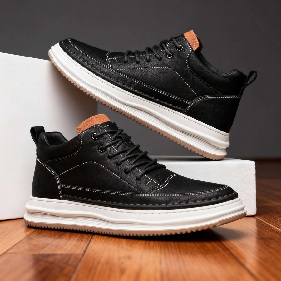 Harold - Leather Lace-Up Sneaker
