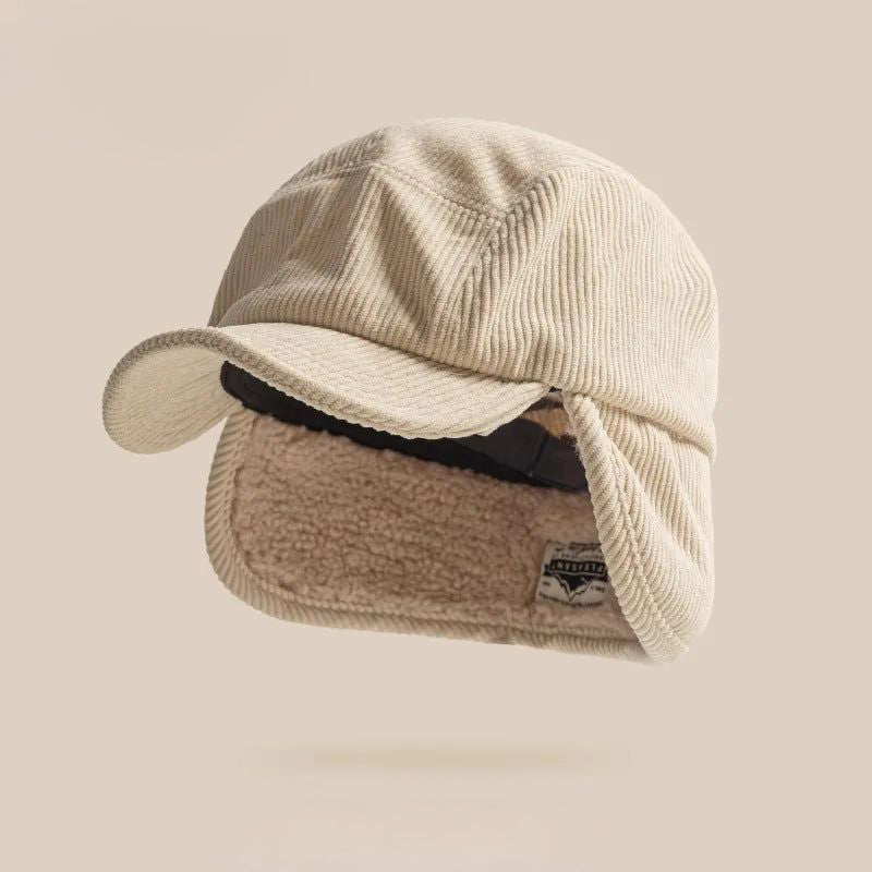 CozyFlaps - Ribbed Cap With Earflaps