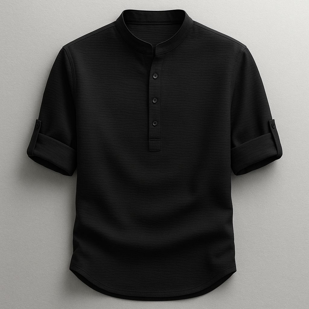 Shon - Long Sleeve Shirt With Button Down Collar