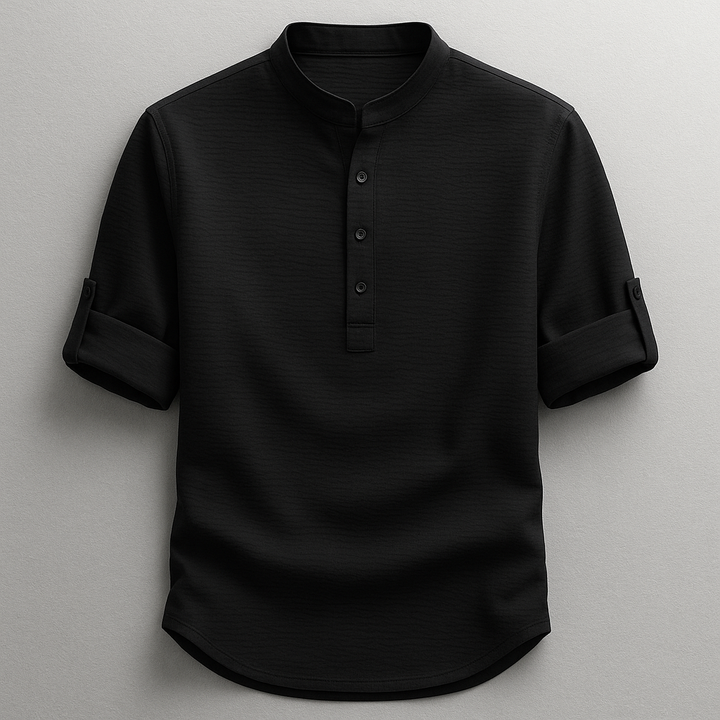 Shon - Long Sleeve Shirt With Button Down Collar