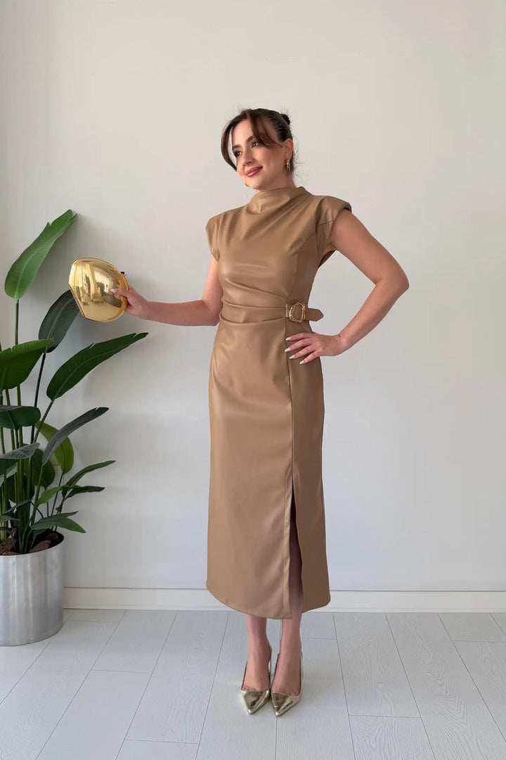 Claudine - Elegant Dress With Belt