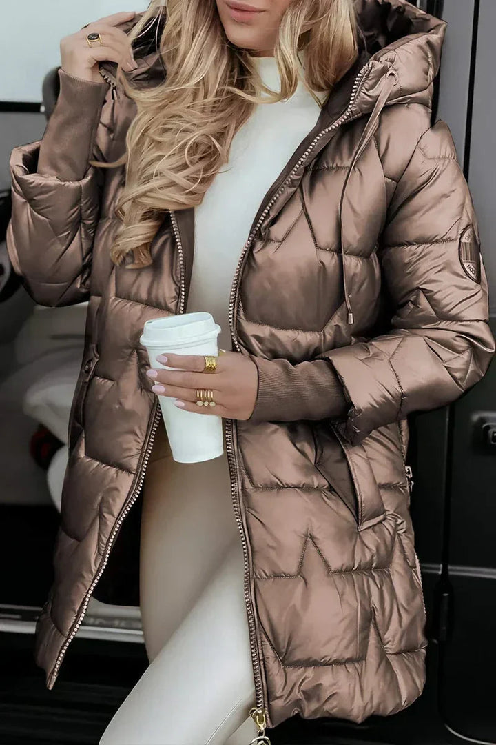 Borislava - Padded Winter Coat With Hood