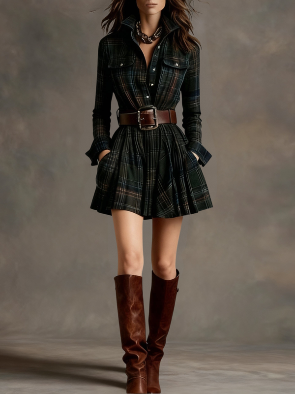 Keshet - Vantage Mini Dress With Belt
