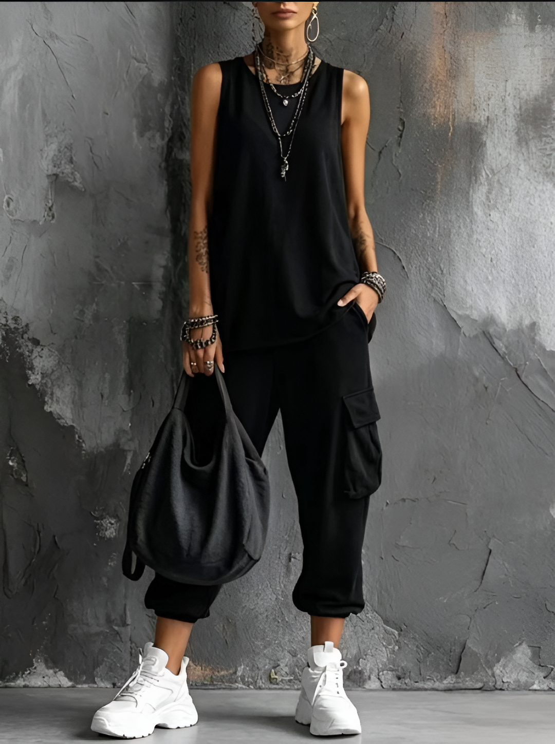 Leina - Sleeveless Two Piece Set