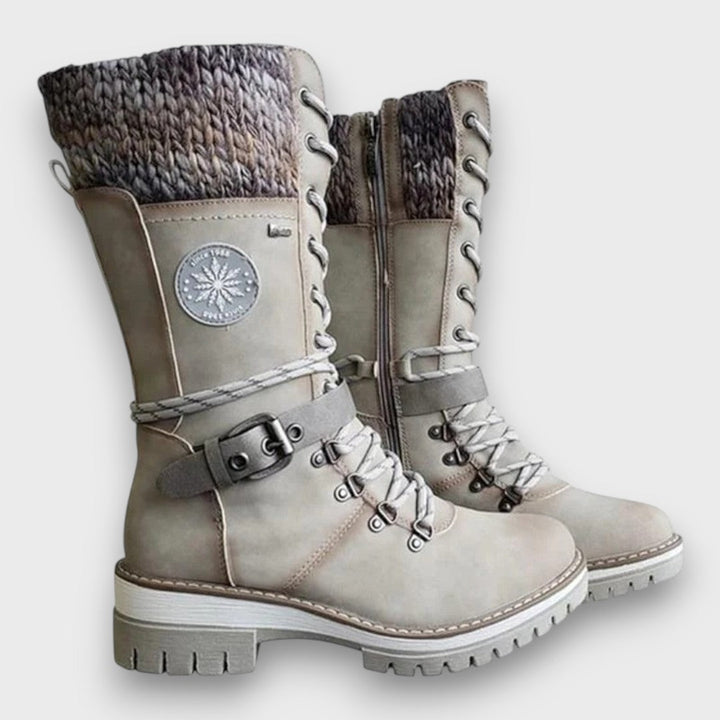 Nauja - Winter Knitted Mid-Calf Boots