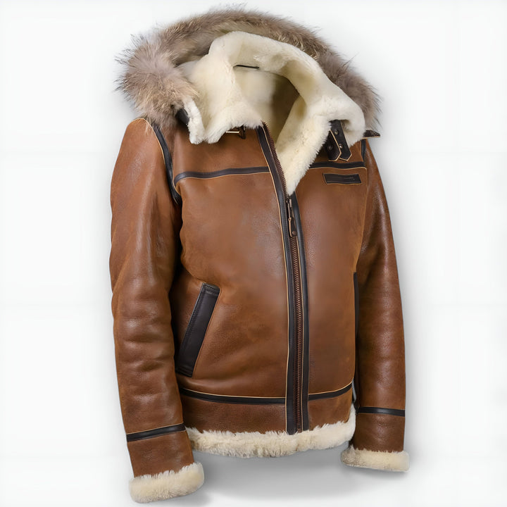 Grantham - Bomber Jacket with Fur Hood