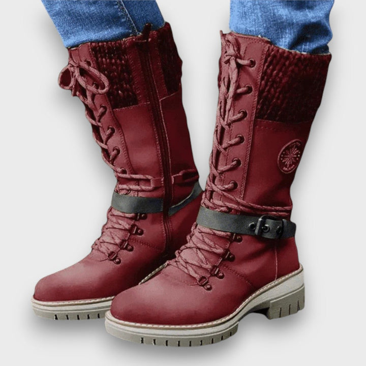 Nauja - Winter Knitted Mid-Calf Boots