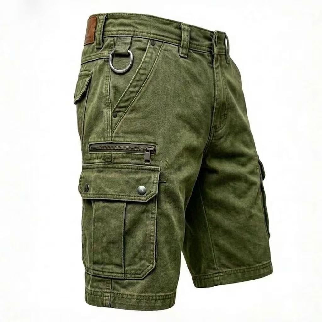Pezeshkian - Stylish Denim Cargo Shorts
