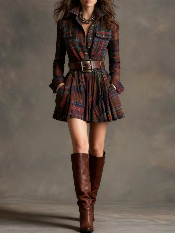 Keshet - Vantage Mini Dress With Belt